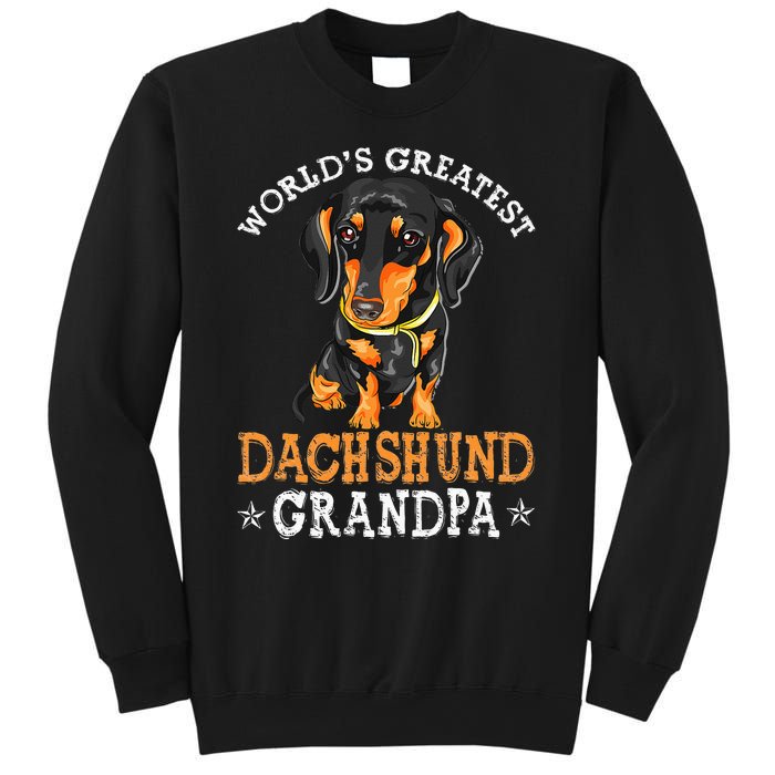 World's Greatest Dachshund Grandpa Funny Dog Wiener Lover Sweatshirt