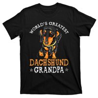 World's Greatest Dachshund Grandpa Funny Dog Wiener Lover T-Shirt