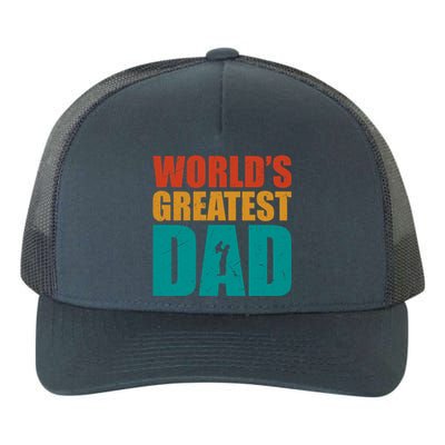 Worlds Greatest Dad Retro Gift Yupoong Adult 5-Panel Trucker Hat