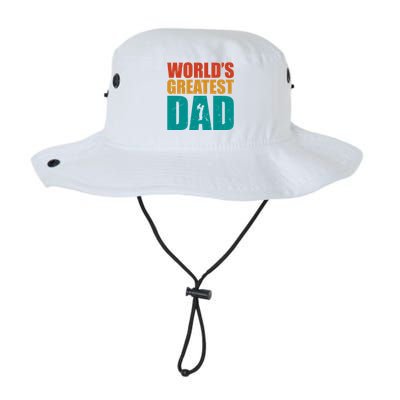 Worlds Greatest Dad Retro Gift Legacy Cool Fit Booney Bucket Hat