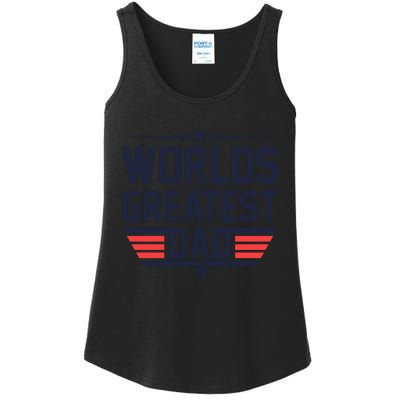 World's Greatest Dad Ladies Essential Tank