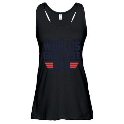 World's Greatest Dad Ladies Essential Flowy Tank