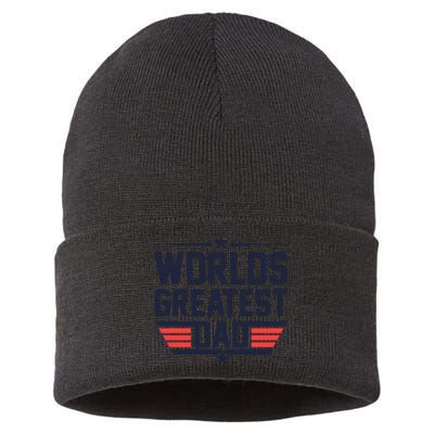 World's Greatest Dad Sustainable Knit Beanie