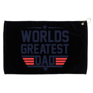 World's Greatest Dad Grommeted Golf Towel