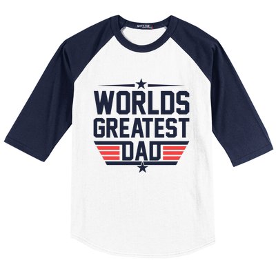 World's Greatest Dad Baseball Sleeve Shirt