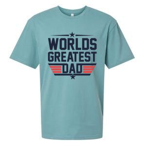 World's Greatest Dad Sueded Cloud Jersey T-Shirt