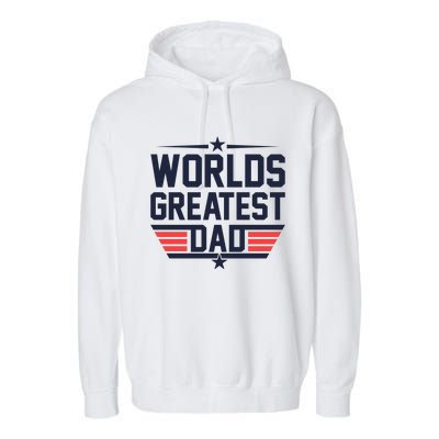 World's Greatest Dad Garment-Dyed Fleece Hoodie