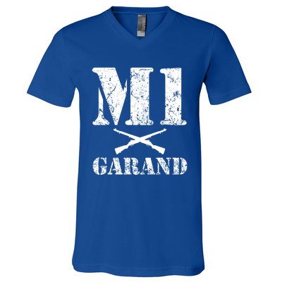 Wwii Gun Enthusiast M1 Garand Lover Military History Gift V-Neck T-Shirt