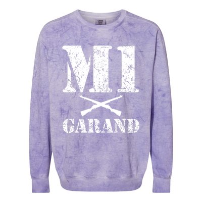 Wwii Gun Enthusiast M1 Garand Lover Military History Gift Colorblast Crewneck Sweatshirt