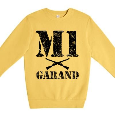 Wwii Gun Enthusiast M1 Garand Lover Military History Gift Premium Crewneck Sweatshirt