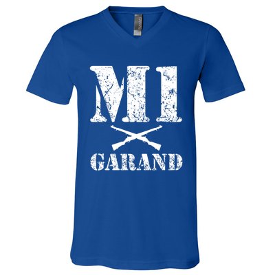 Wwii Gun Enthusiast M1 Garand Lover Military History Gift V-Neck T-Shirt