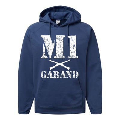 Wwii Gun Enthusiast M1 Garand Lover Military History Gift Performance Fleece Hoodie