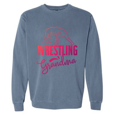 Wrestling Grandma For Wrestling Grandmother Gift Garment-Dyed Sweatshirt