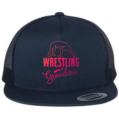 Wrestling Grandma For Wrestling Grandmother Gift Flat Bill Trucker Hat