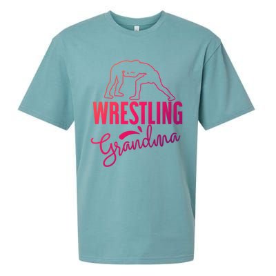 Wrestling Grandma For Wrestling Grandmother Gift Sueded Cloud Jersey T-Shirt