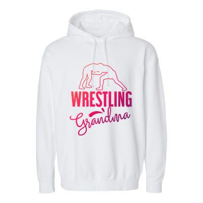 Wrestling Grandma For Wrestling Grandmother Gift Garment-Dyed Fleece Hoodie