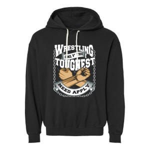 Wrestling Ground Fight Exhibition Fight Catch Garment-Dyed Fleece Hoodie