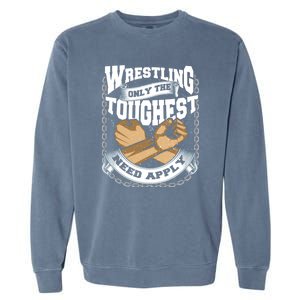 Wrestling Ground Fight Exhibition Fight Catch Garment-Dyed Sweatshirt