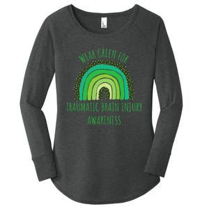 Wear Green For Traumatic Brain Injury Awareness Month Women's Perfect Tri Tunic Long Sleeve Shirt