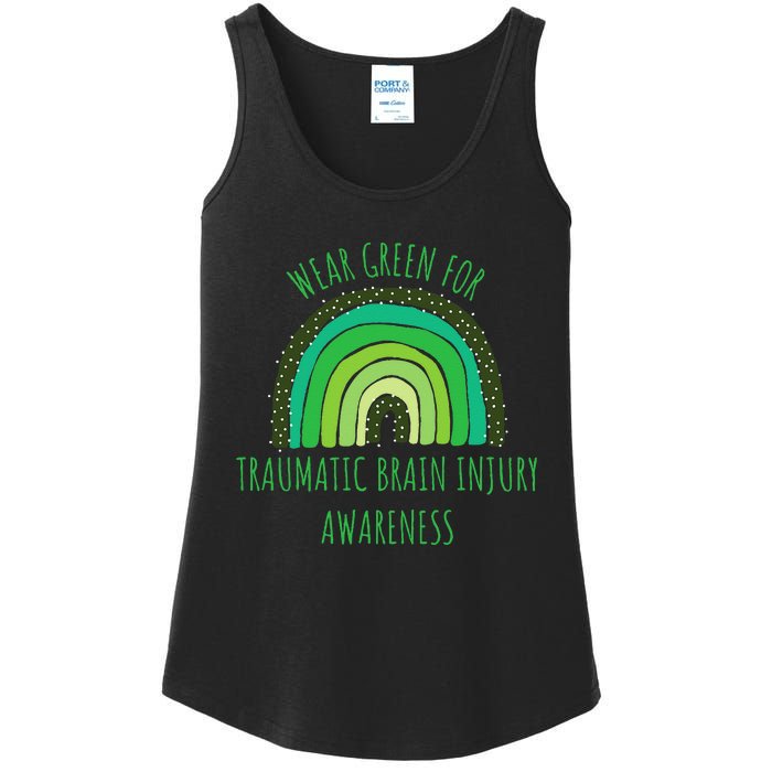 Wear Green For Traumatic Brain Injury Awareness Month Ladies Essential Tank