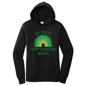 Wear Green For Traumatic Brain Injury Awareness Month Women's Pullover Hoodie