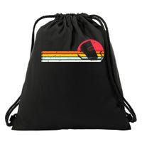 Welder Gifts Funny Retro Vintage Welding Helmet Silhouette Welder Gifts Funny Re Drawstring Bag