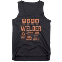 Welder Gifts For Men Funny Welder Funny Welding Tank Top