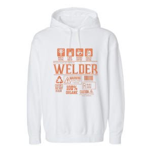 Welder Gifts For Men Funny Welder Funny Welding Garment-Dyed Fleece Hoodie