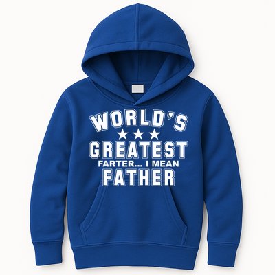 World's Greatest Farter I Mean Father Funny Gift For Dad Kids Hoodie