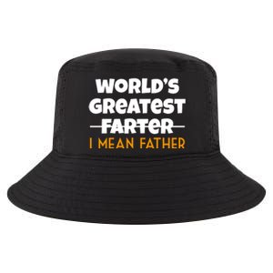 World's Greatest Farter I Mean Father Funny Cool Comfort Performance Bucket Hat