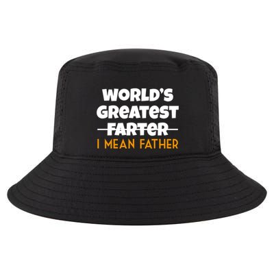 World's Greatest Farter I Mean Father Funny Cool Comfort Performance Bucket Hat