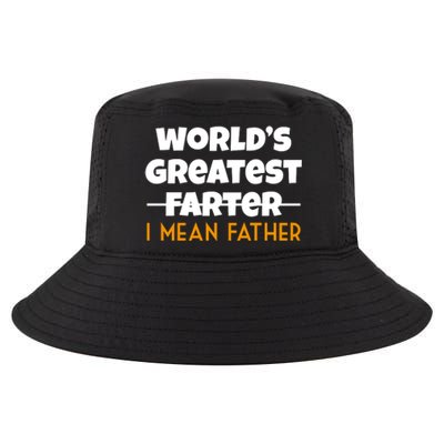 World's Greatest Farter I Mean Father Funny Cool Comfort Performance Bucket Hat