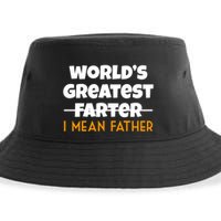 World's Greatest Farter I Mean Father Funny Sustainable Bucket Hat