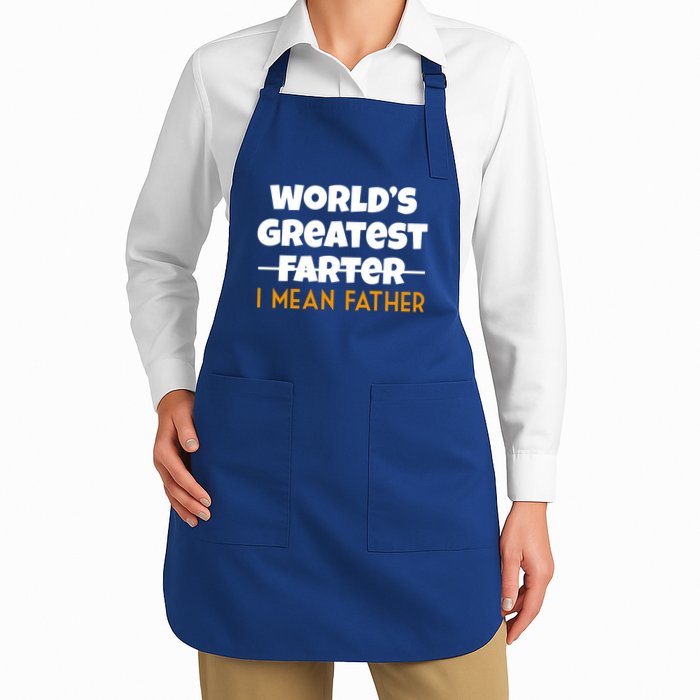 World's Greatest Farter I Mean Father Funny Apron