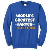 World's Greatest Farter I Mean Father Funny Sweatshirt