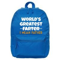 World's Greatest Farter I Mean Father Funny 16 in Basic Backpack