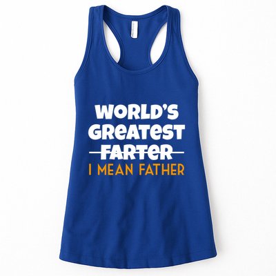 World's Greatest Farter I Mean Father Funny Womens Tank Top