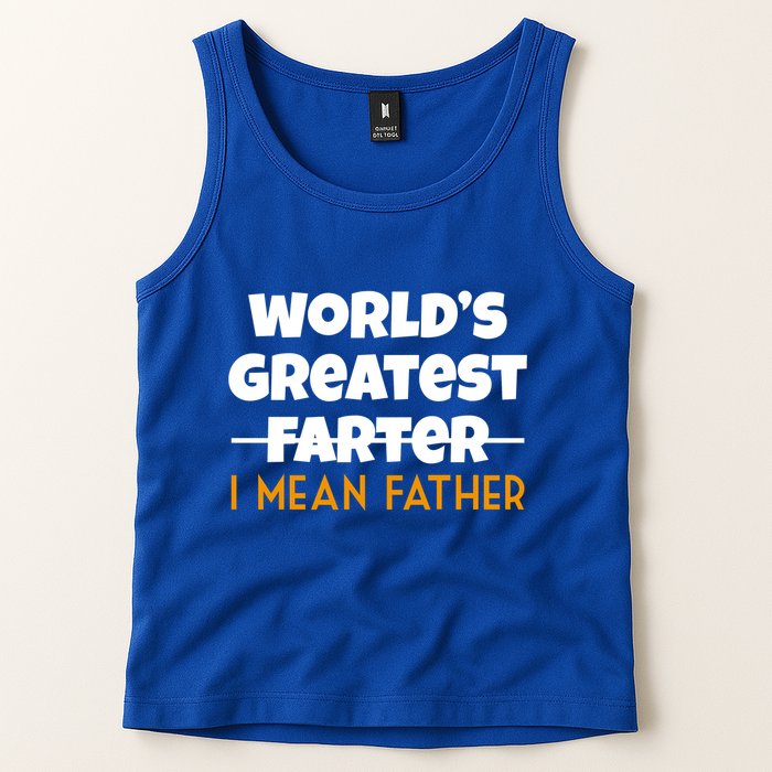 World's Greatest Farter I Mean Father Funny Tank Top