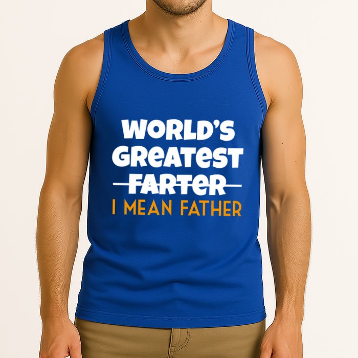 World's Greatest Farter I Mean Father Funny Tank Top