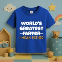 World's Greatest Farter I Mean Father Funny Toddler T-Shirt