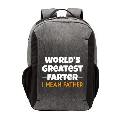 World's Greatest Farter I Mean Father Funny Vector Backpack