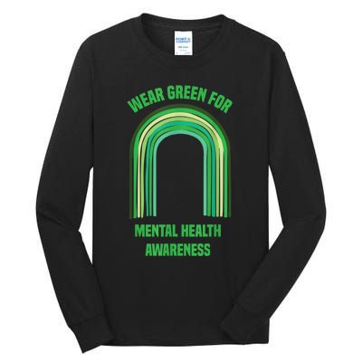 Wear Green For Mental Health Awareness, | Mental Health Tall Long Sleeve T-Shirt