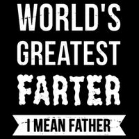 Worlds Greatest Farter I Mean Father Funny Gift Drawstring Bag