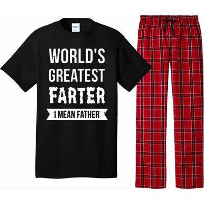 Worlds Greatest Farter I Mean Father Funny Gift Pajama Set