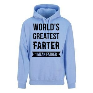 Worlds Greatest Farter I Mean Father Funny Gift Unisex Surf Hoodie