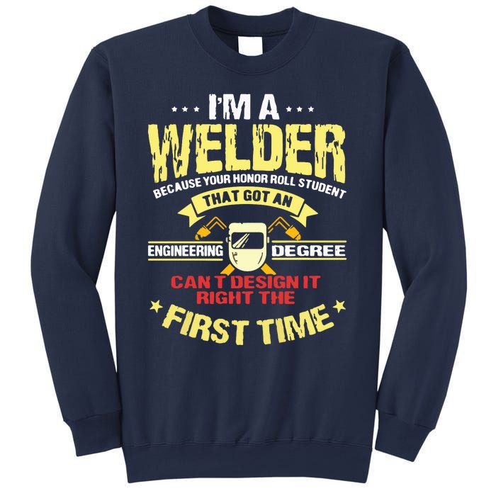 Welder Gifts Funny Welding Image On Back Of Sweatshirt