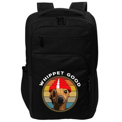 Whippet Good Funny 80S Music Dog Design Impact Tech Backpack