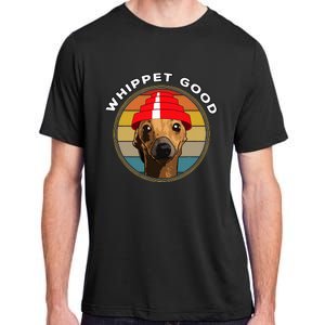 Whippet Good Funny 80S Music Dog Design Adult ChromaSoft Performance T-Shirt