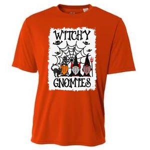 Witchy Gnomies Funny Gnome Halloween Matching Costume Gift Cooling Performance Crew T-Shirt