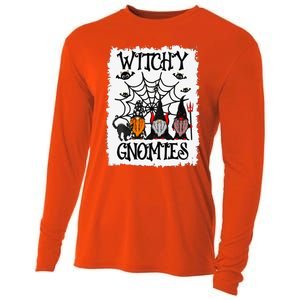 Witchy Gnomies Funny Gnome Halloween Matching Costume Gift Cooling Performance Long Sleeve Crew